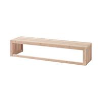 Wandgarderobe Rib Regal - Naturfarben, Design, Holz (94,5/20/27cm) - MID.YOU