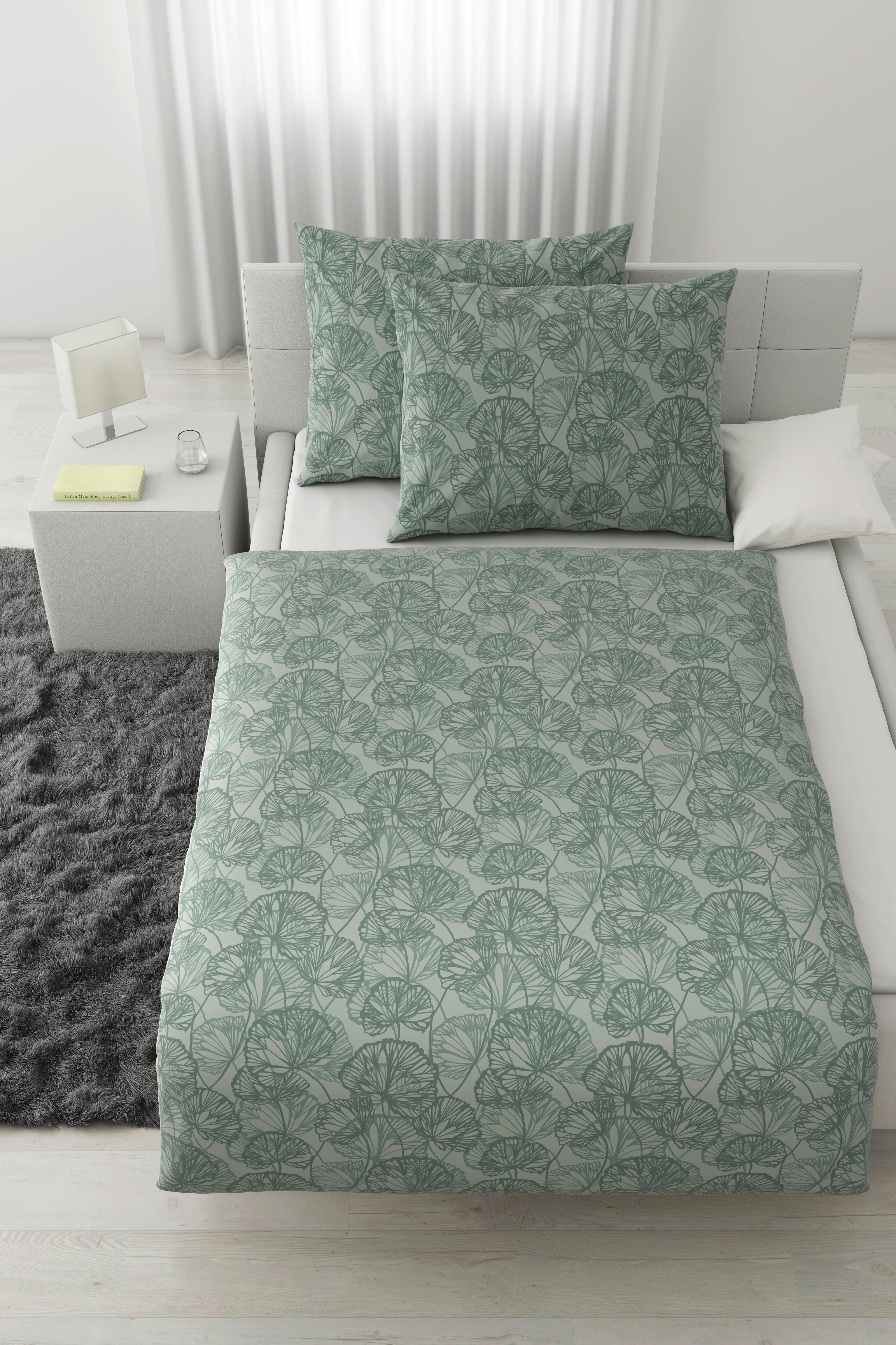 Lenjerie de pat Ethens,cca. 200x220/2x50x70 cm - verde, textil (200/220cm) - Modern Living