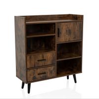 Komoda Myrdal, Rjava, Črna - črna/rjava, Moderno, kovina/leseni material (80/90/30cm) - MID.YOU