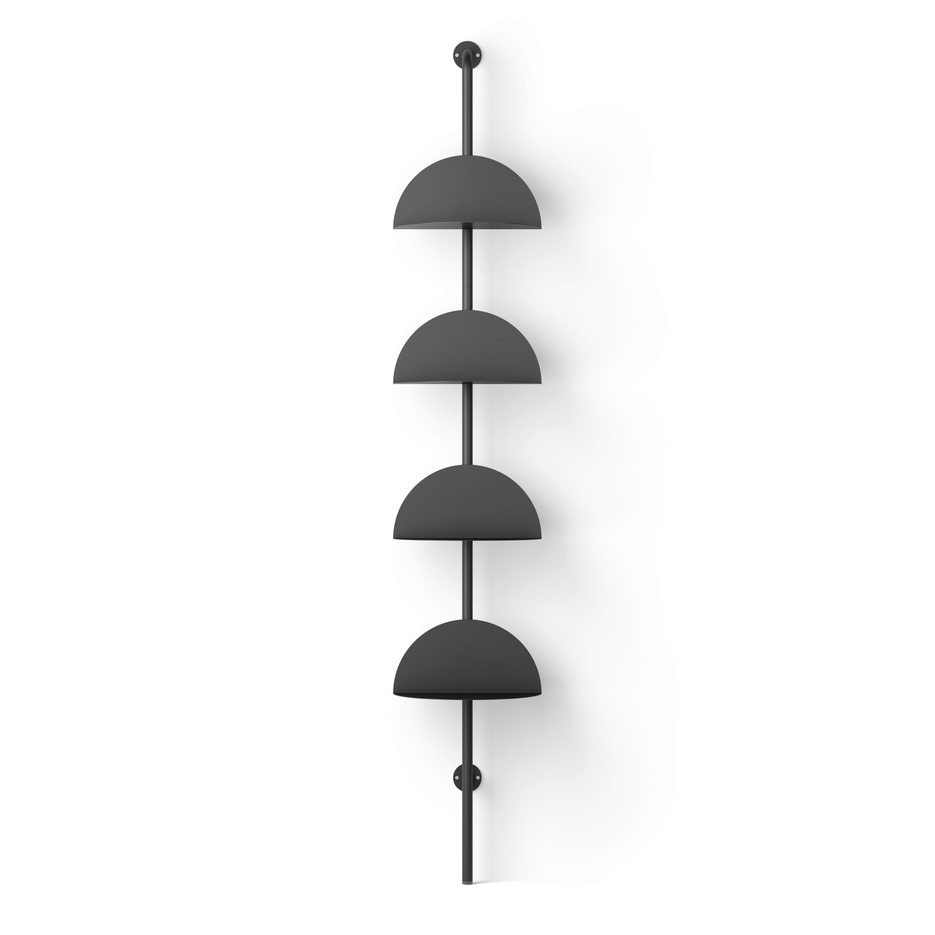 Wandboard Schwarz - Schwarz, Basics, Metall (35/27/204cm) - Umbra