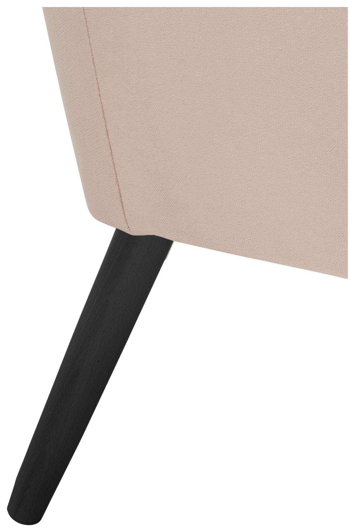 SESSEL ALEGRO - Sandfarben/Schwarz, Design, Holz/Textil (67/81/71cm) - Max Winzer