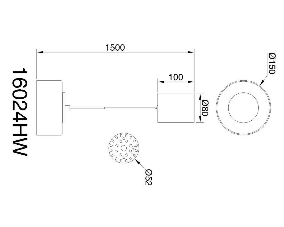 LED-HÄNGELEUCHTE 16024HW  BELINDA - Klar/Weiss, Design, Glas/Kunststoff (15/150cm) - Globo