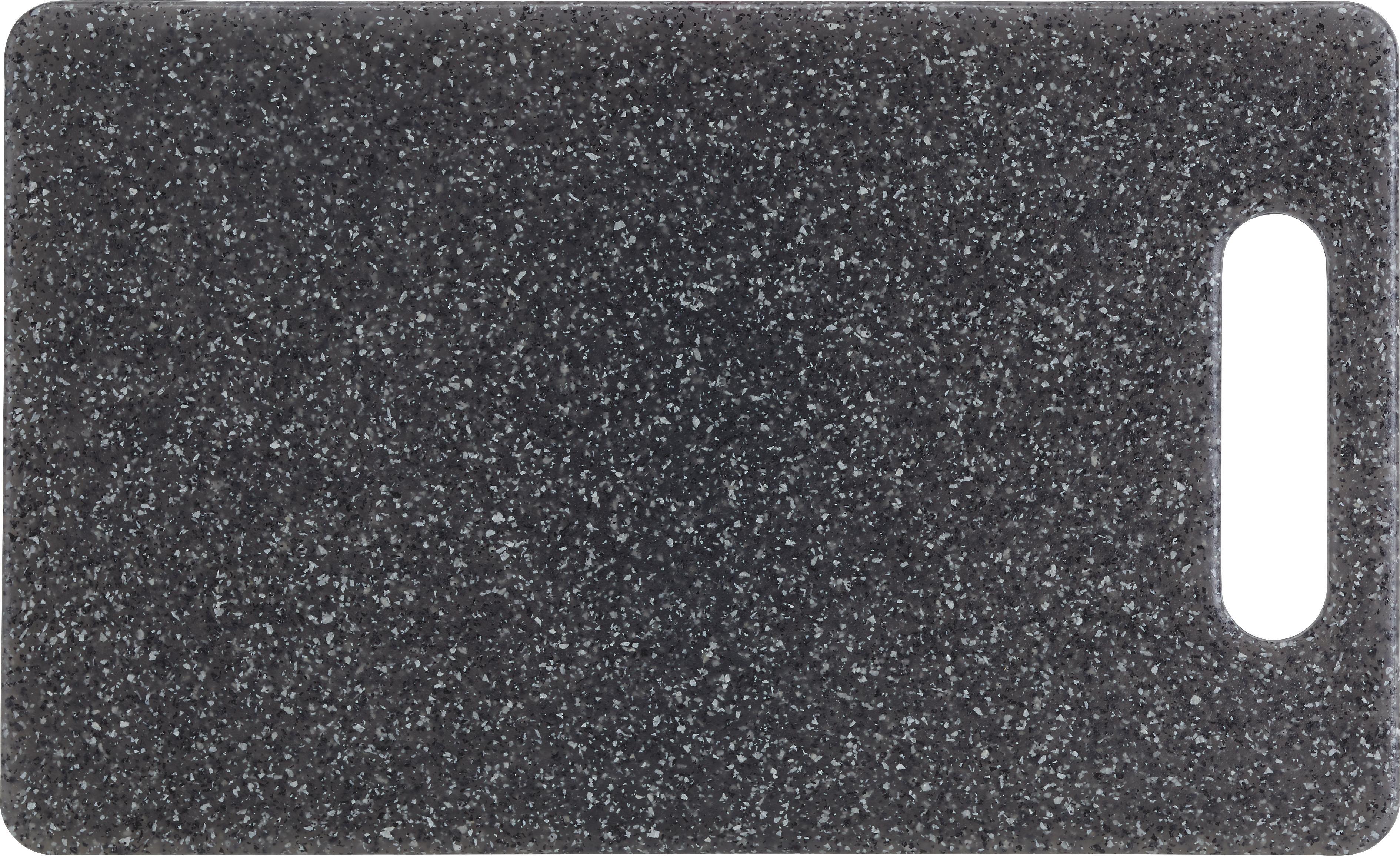 Schneidebrett Stone aus Kunststoff - Grau, Kunststoff (24,8/15,1/0,8cm) - Mömax modern living
