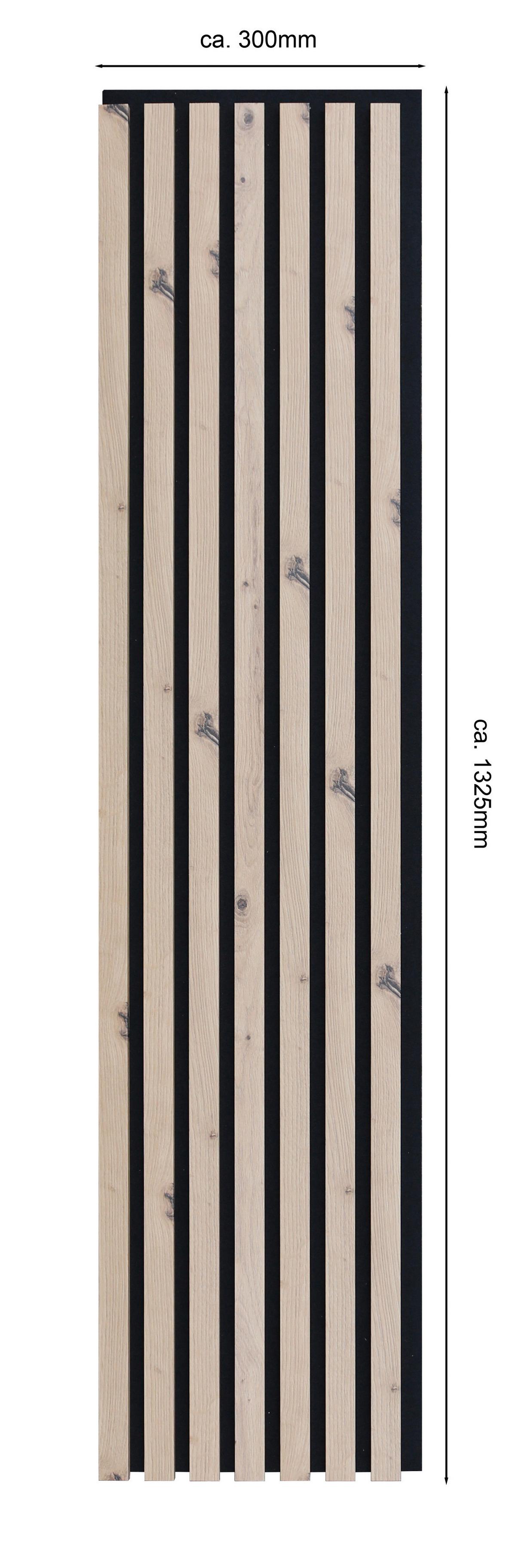 PANEL AKUSTYCZNY DP133 - dąb artisan, Design, materiał drewnopochodny/tkanina (30,5/132,5/1,8cm) - Xora