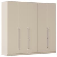 Kleiderschrank Safari Champagner - Champagner/Grau, KONVENTIONELL, Holzwerkstoff/Metall (226/210/54cm) - Based