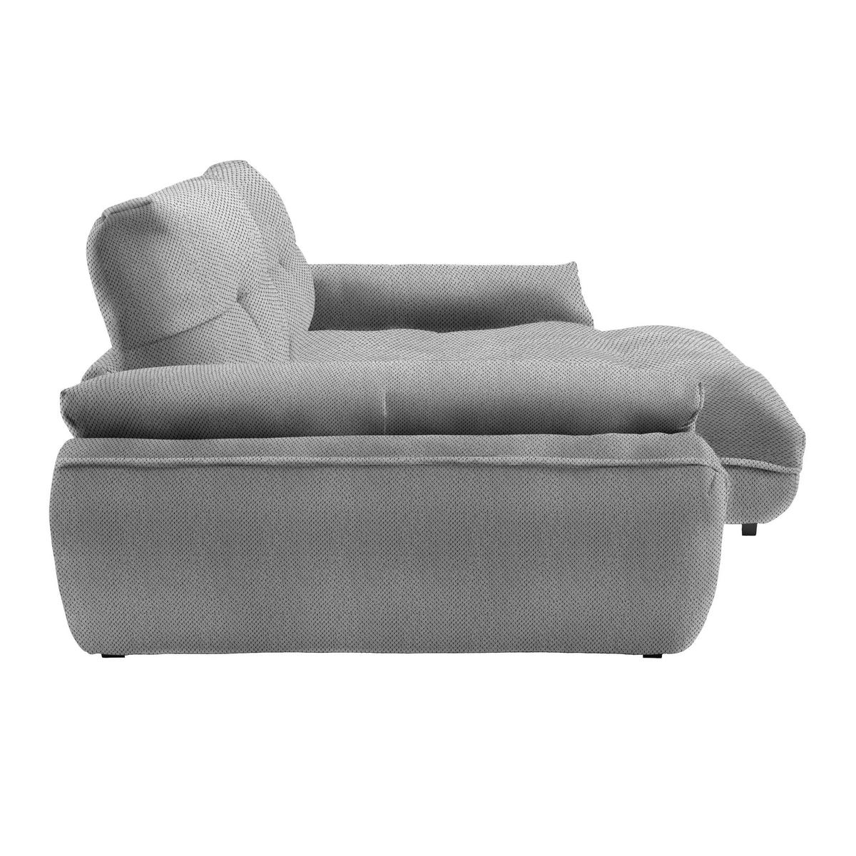 Wohnlandschaft Vivo Grau - Schwarz/Grau, MODERN, Kunststoff/Textil (317/63/179cm) - Premium Living