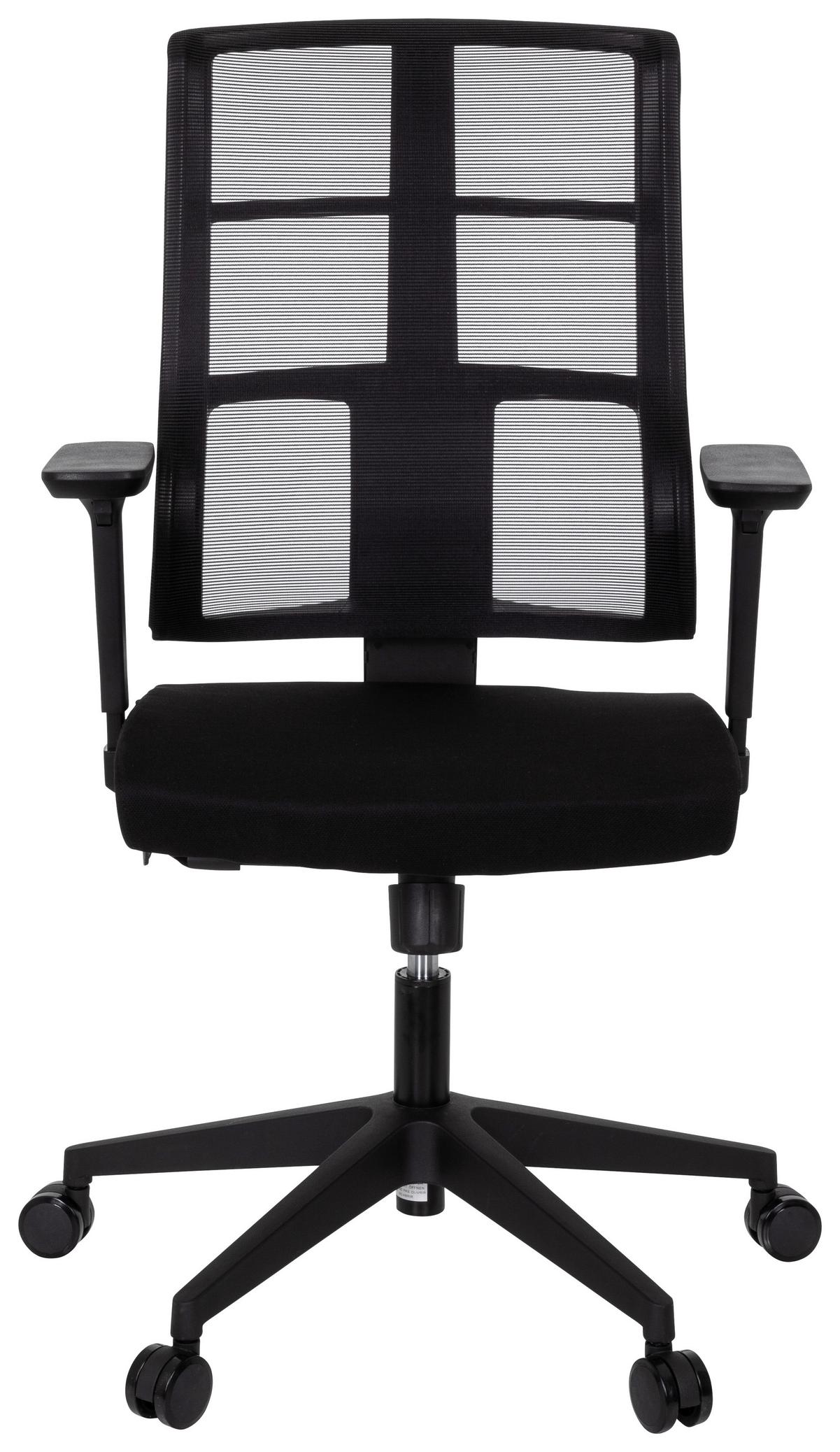 Pisarniški Stol Spinio, Črna - črna, Moderno, umetna masa/tekstil (65/124/60cm) - MID.YOU