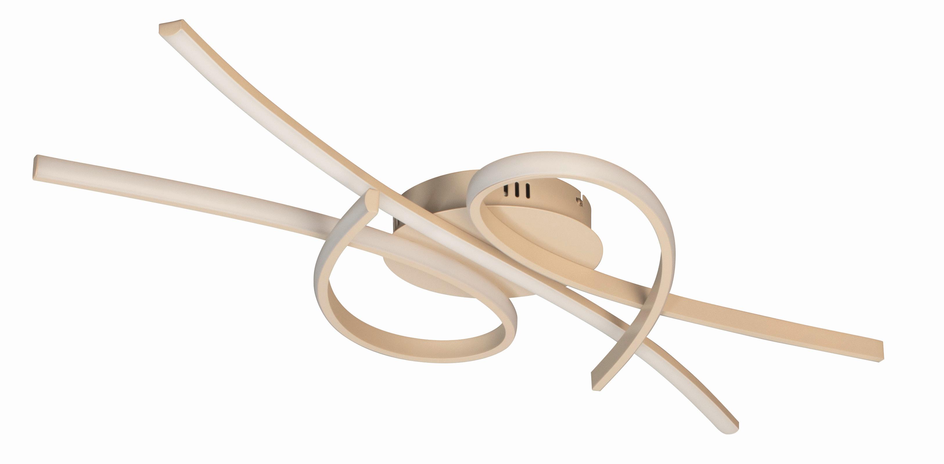 LAMPA SUFITOWA LED 21565 BIBA - kolor piaskowy, Design, metal (44/100cm) - Fischer & Honsel