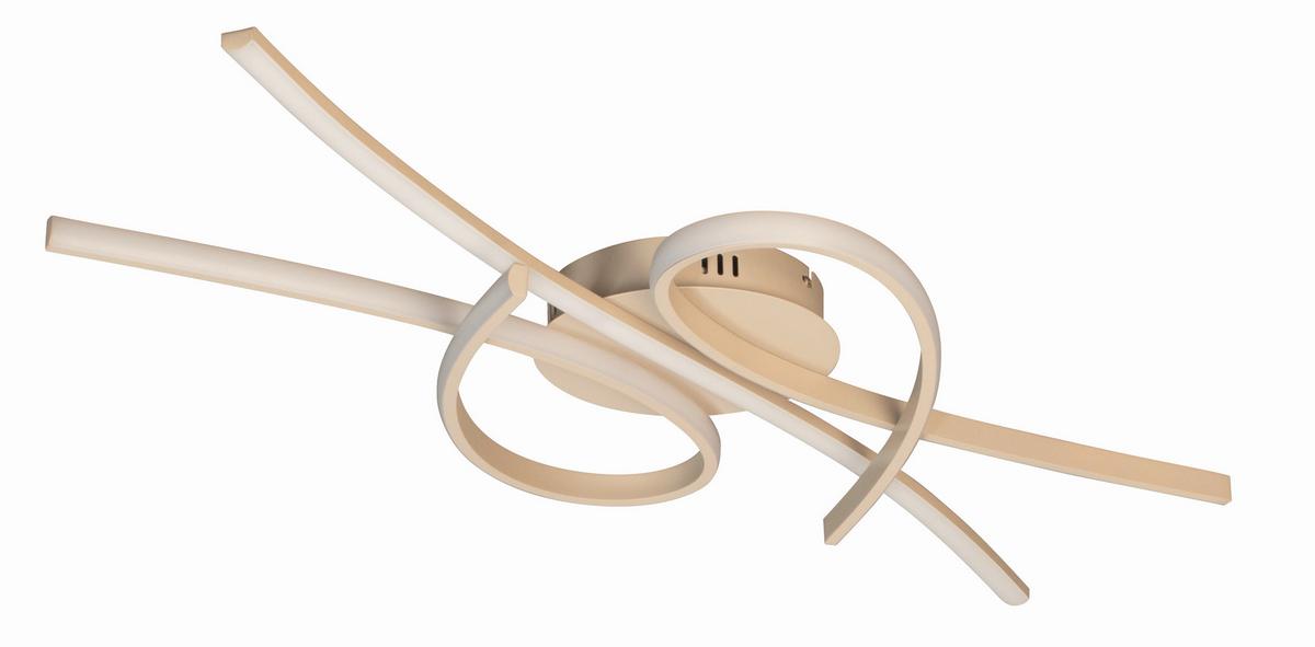 LAMPA SUFITOWA LED 21565 BIBA - kolor piaskowy, Design, metal (44/100cm) - Fischer & Honsel