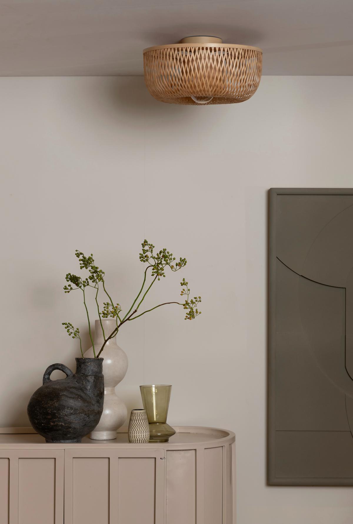 Stropna Svetilka Barbados, Bambus - naravne barve, Basics, naravni materiali (35/15cm) - Good & Mojo