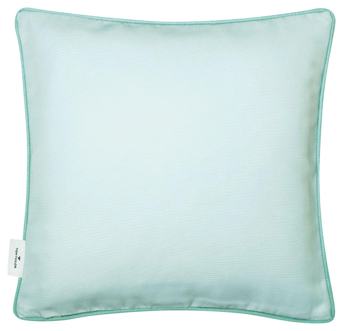 POSZEWKA NA PODUSZKĘ T-DOVESIGNATURE75350-090-40-40 - jadeitowa zieleń, Konventionell, tkanina (40/40cm) - Tom Tailor