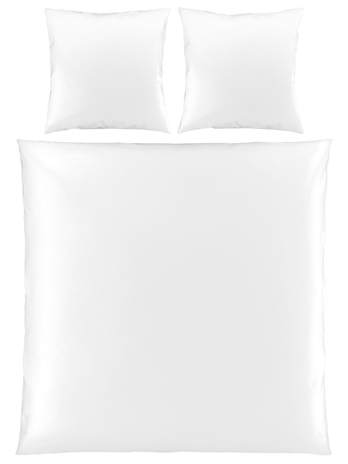 Bettwäsche Victoria XXL Weiß ca. 200x200cm - Weiß, MODERN, Textil (200/200cm) - Mömax