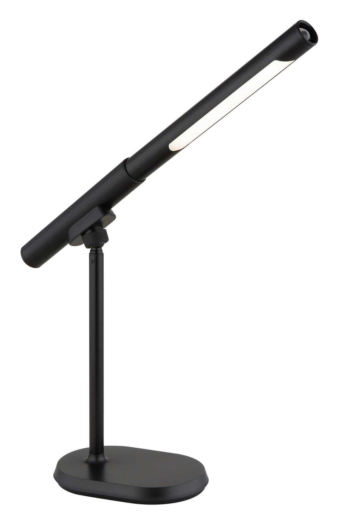 Led Svjetiljka Za Pisaći Stol Milano - bijela/crna, Design, metal/plastika (40,4/10,9/44,5cm) - Globo