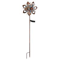 Solarna Svjetiljka Solar - zlatne boje/plava, Design, staklo/metal (22,5/12/92cm) - Globo