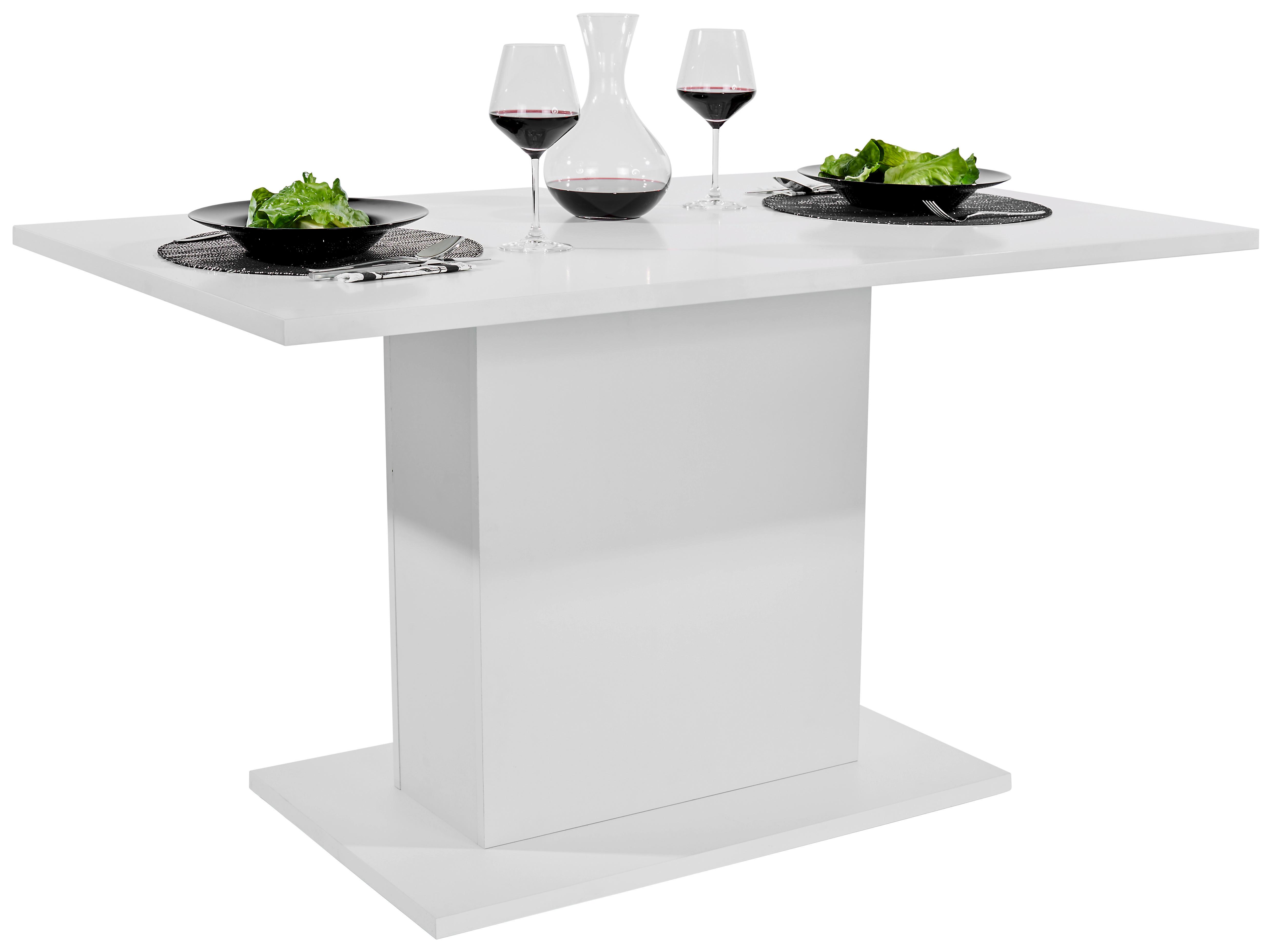 Stol Za Blagovaonicu Oskar 138 - bijela, Modern, drvni materijal (138/76/80cm) - Modern Living