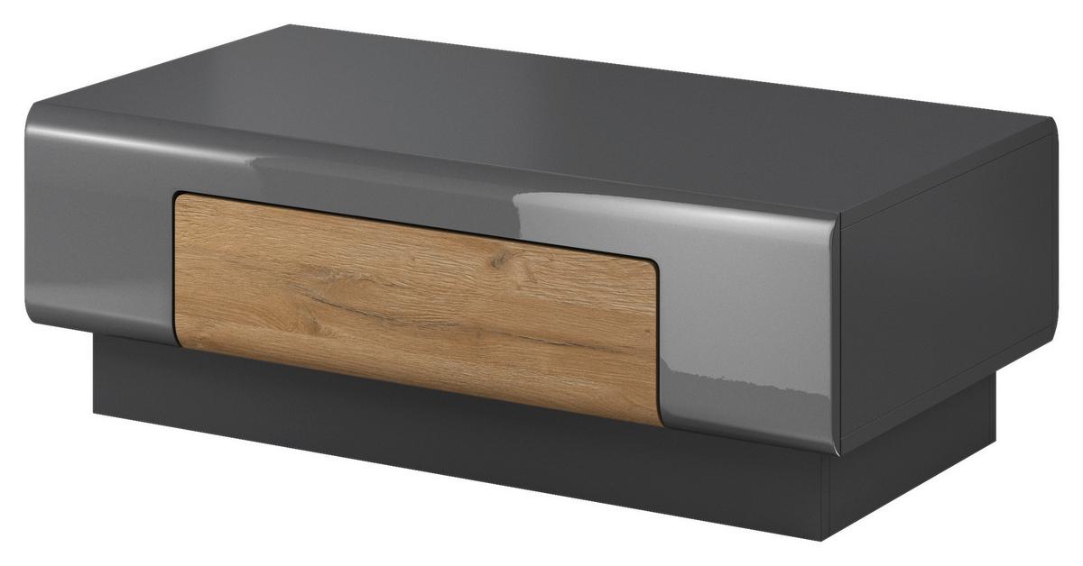 Dohányzóasztal Toledo - tölgyfa színű/antracit, Modern, faalapú anyag (110/39/60cm)