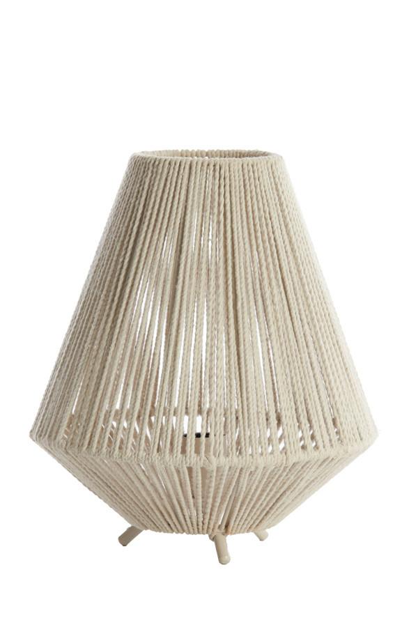 LAMPA STOŁOWA 8056143 FELIDA - kremowy, Basics, metal/tkanina (28/32cm) - Light & Living
