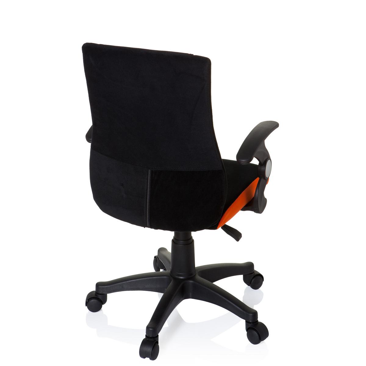 Jugenddrehstuhl Kiddy Pro Al ca. 50x87-97x40cm Orange - Schwarz/Orange, Basics, Kunststoff (50/87-97/40cm) - MID.YOU