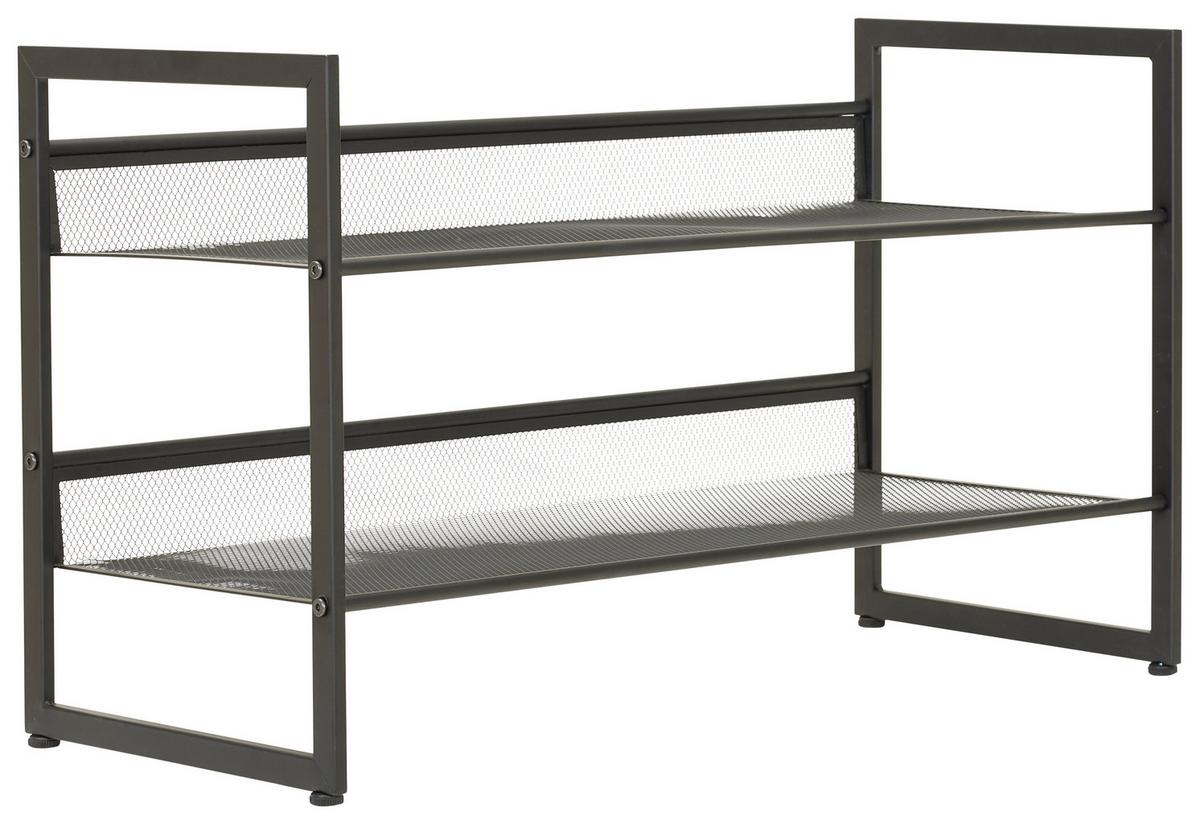 REGAŁ NA BUTY MENOLA - czarny, Basics, metal (72/40/30cm) - Xora