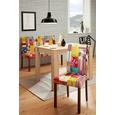 Stuhl In Patchwork/nuss - MODERN, Holz/Textil (45/90/50cm) - MODERN LIVING