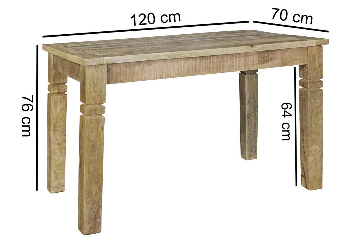 Jedilna Miza Esstisch - rjava, Moderno, les (120/70/76cm) - MID.YOU