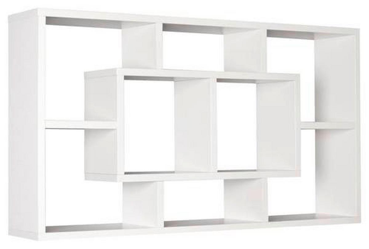 Wandregal Alex ca. 86x48x16 cm Weiß - Weiß, KONVENTIONELL, Holzwerkstoff (85/47,5/16cm) - MID.YOU