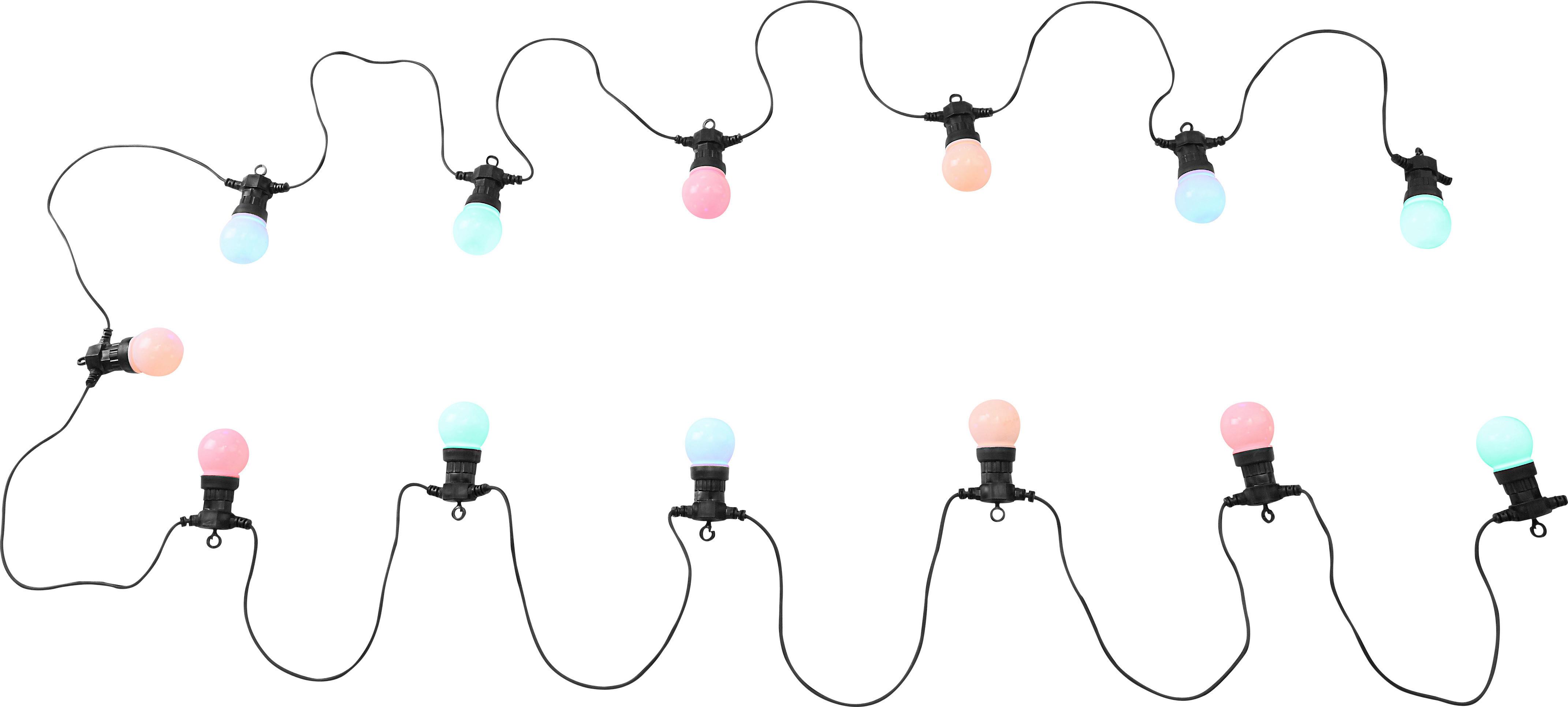 Svetlobna Girlanda Nirvana - črna/opal, Design, umetna masa (1250/5/11,3cm) - Globo