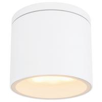 Außendeckenleuchte Alcala max. 11 Watt - Klar/Weiß, Basics, Glas/Metall (10,8/9,6cm) - Globo