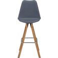 Tresenstuhl in Grau - Naturfarben/Braun, MODERN, Holz/Kunststoff (48,5/111,5/55cm) - Zandiara Tresenstuhl in Grau - Naturfarben/Braun, MODERN, Holz/Kunststoff (48,5/111,5/55cm) - Zandiara