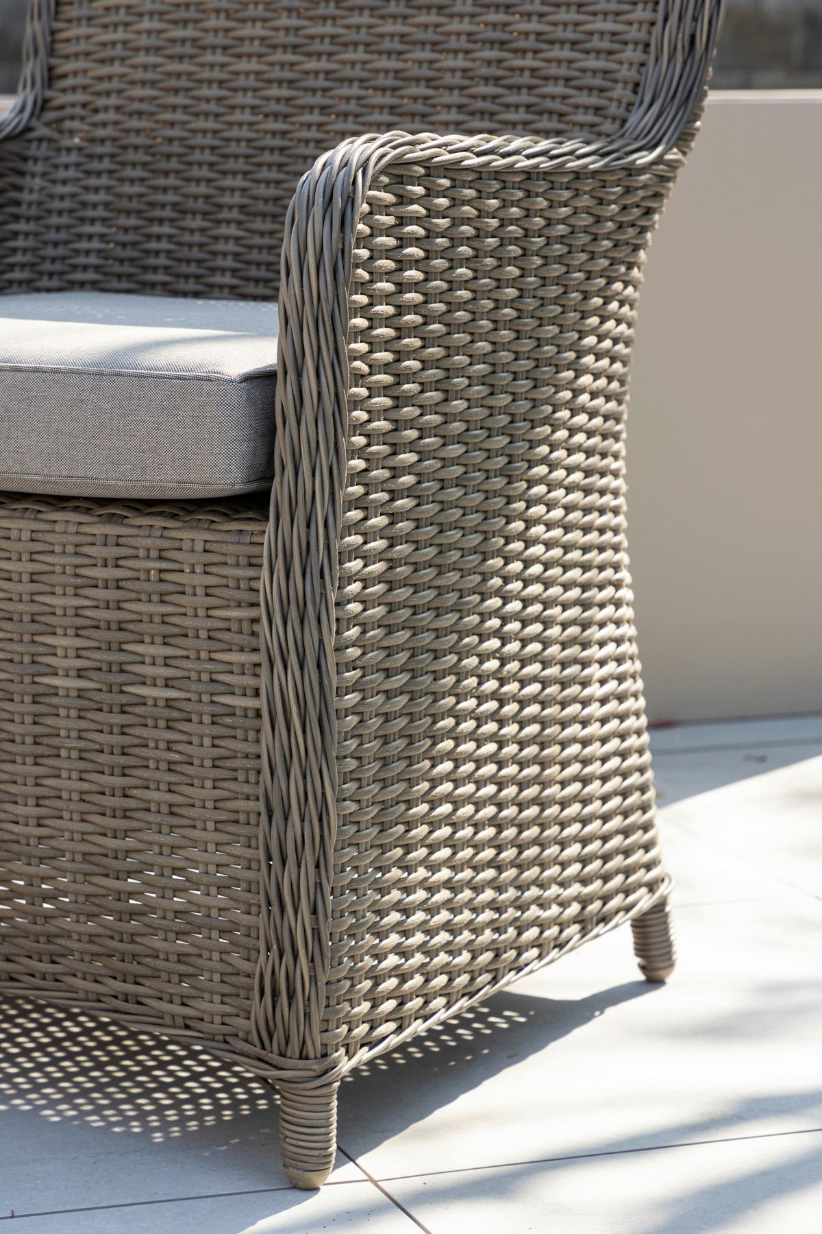GARTENSTUHL-SET WEMBLEY - Braun, KONVENTIONELL, Kunststoff/Textil (62/94/66cm) - Gardenson