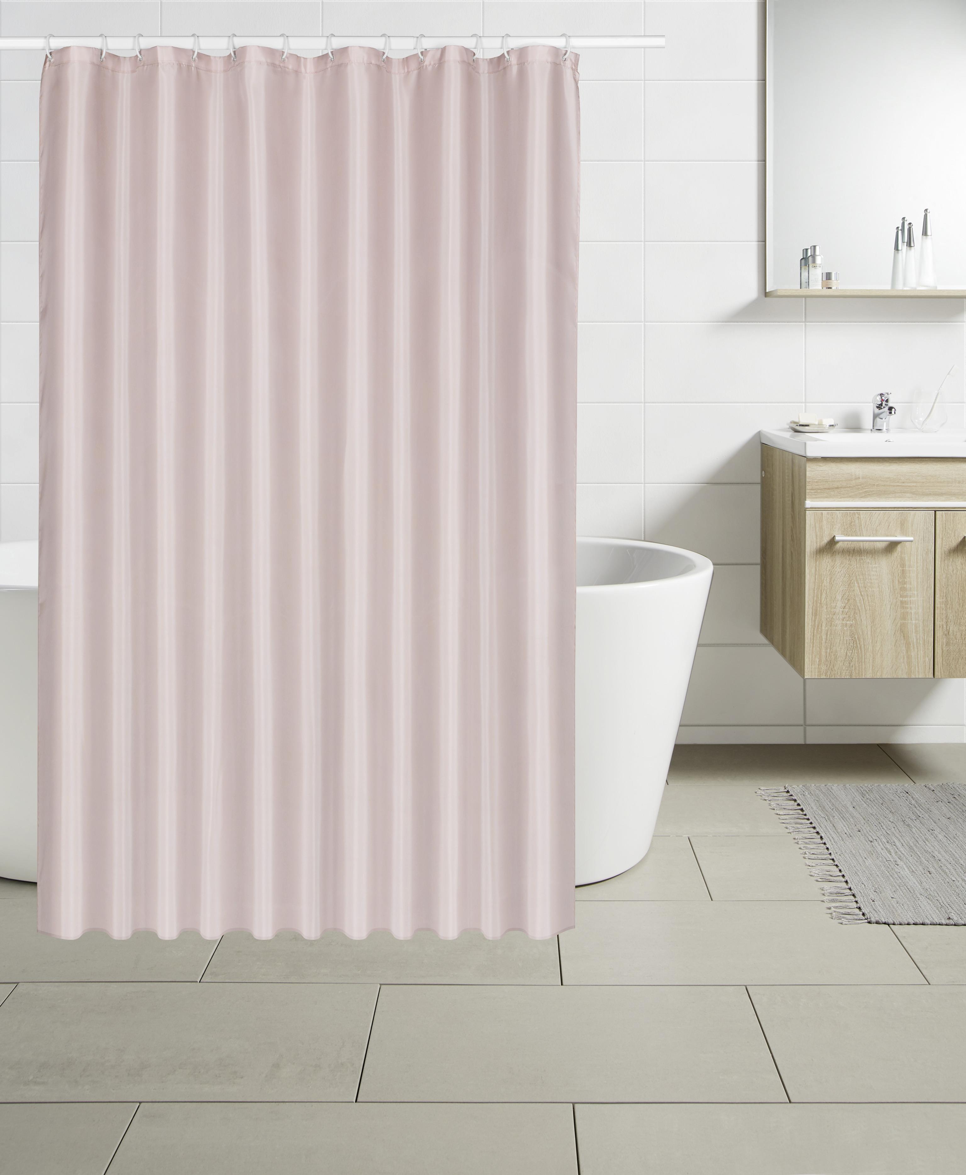 KOPALNIŠKA ZAVESA UNI - roza, tekstil (180/200cm) - Modern Living