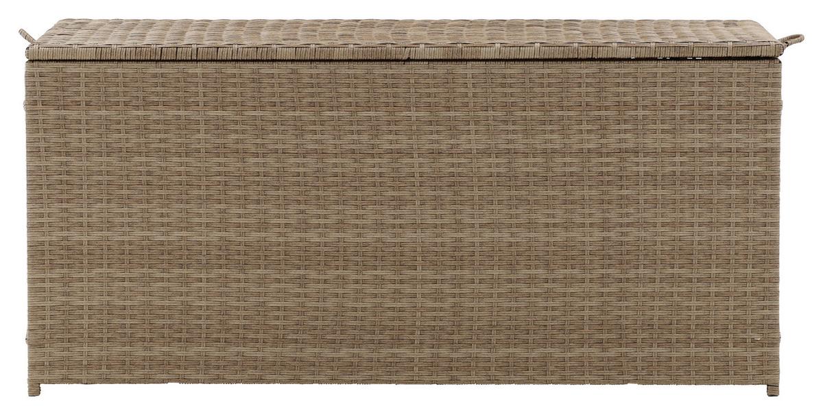 Kissenbox London ca. 130x60x60 cm Hellbraun - Hellbraun, KONVENTIONELL, Kunststoff (130/60/60cm) - Gardenson