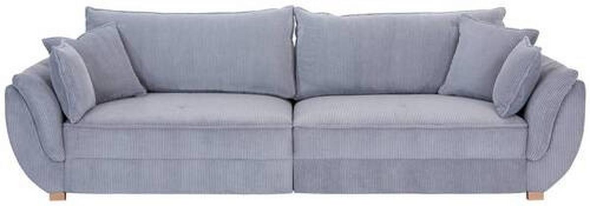Velika Zofa Guarda, Svetlo Siva, Ležišče - naravne barve/svetlo siva, Moderno, tekstil/les (301/92/114cm) - Premium Living