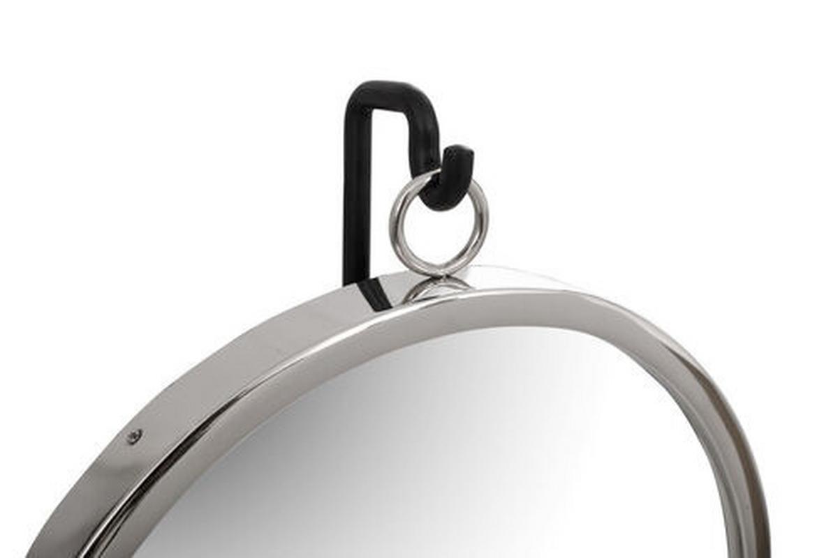 Tischspiegel Eleganca ca. 30x65x13 cm Schwarz/Silber - Silberfarben/Schwarz, MODERN, Glas/Metall (30/65/13cm) - Kayoom