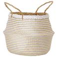 Übertopf Ane Weiß/Natur 35x29 cm - Naturfarben/Weiß, Weitere Naturmaterialien (35/29cm) - Mömax modern living Übertopf Ane Weiß/Natur 35x29 cm - Naturfarben/Weiß, Weitere Naturmaterialien (35/29cm) - Mömax modern living