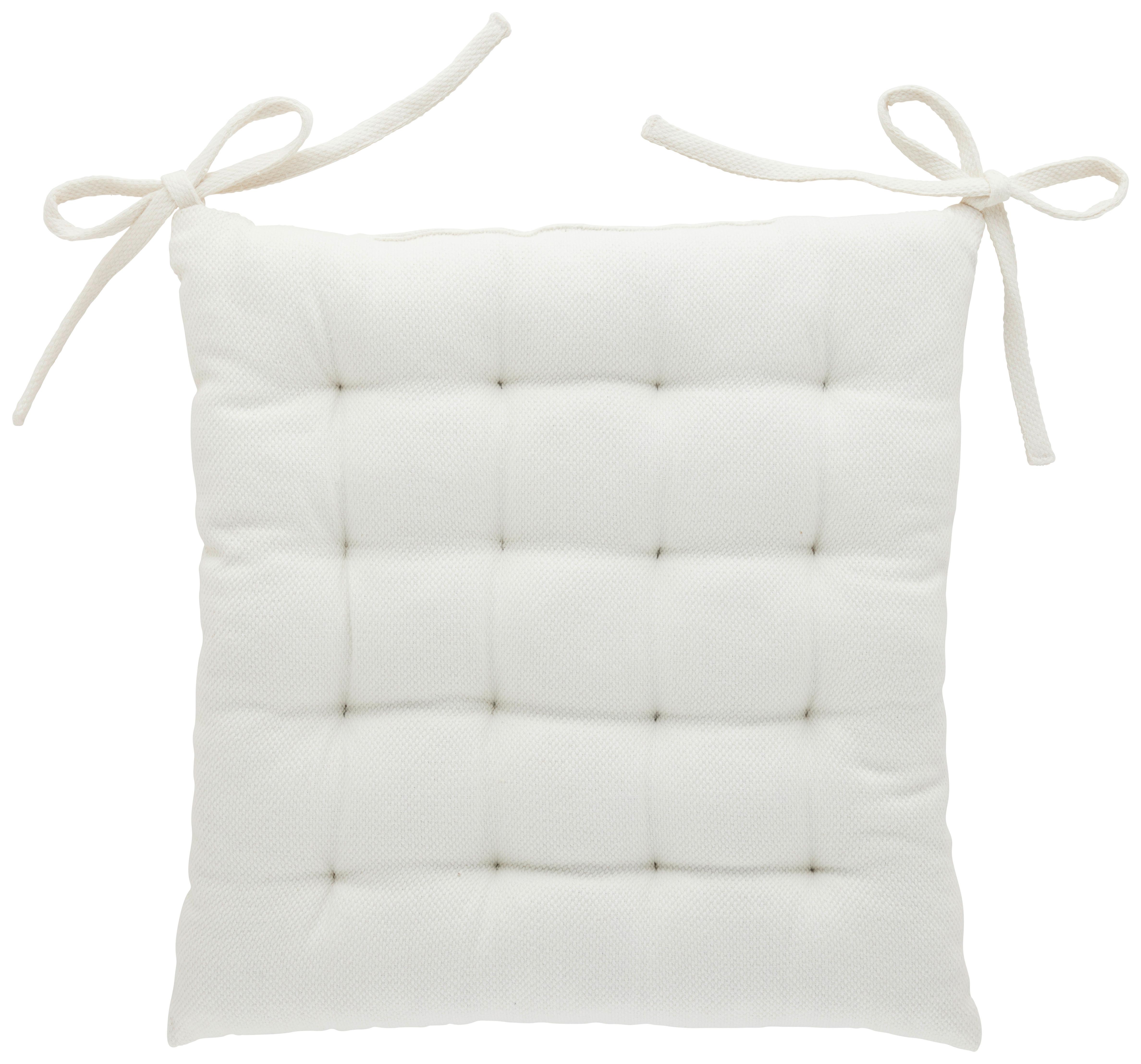 Sedežna Blazina Chris - bela, Moderno, tekstil (40/40cm) - Premium Living
