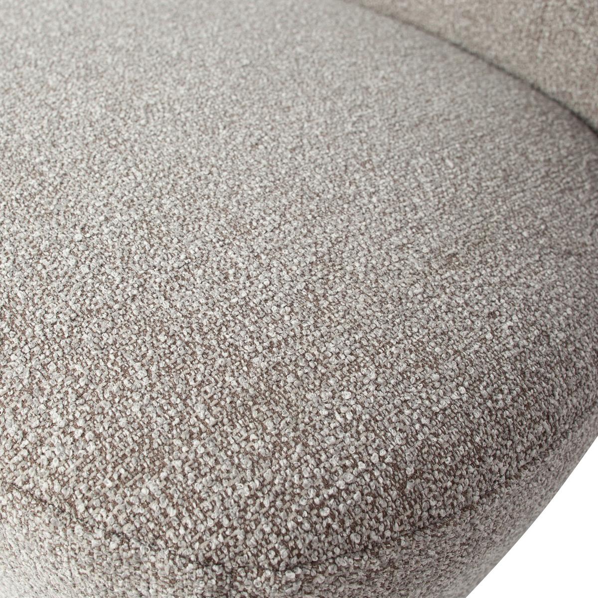 Cocktailsessel Lofty Naturfarben Webstoff - Schwarz/Naturfarben, Design, Kunststoff/Textil (68/75/72cm) - Livetastic