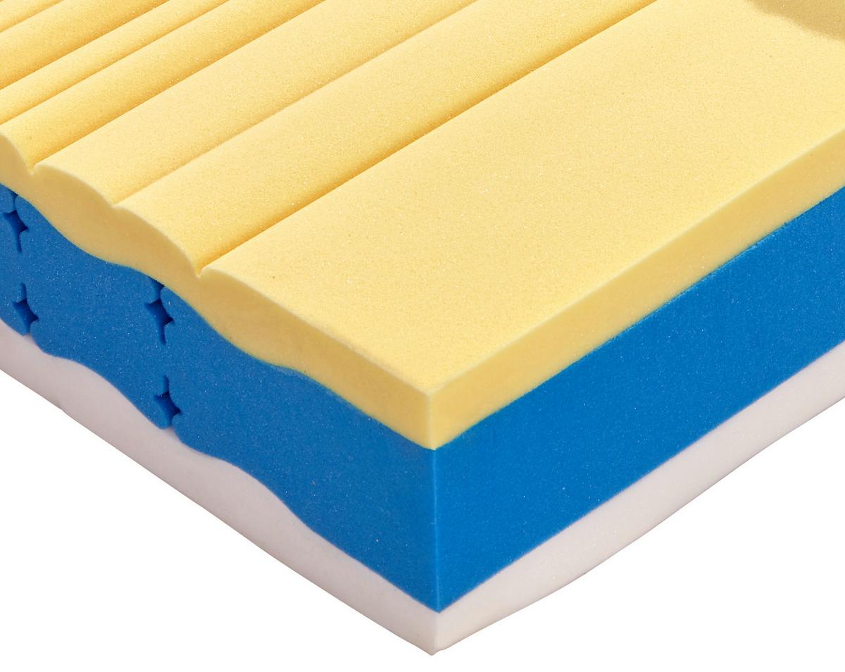 Viscomatratze Visco Deluxe ca. 90x200 cm - Weiß, KONVENTIONELL, Textil (90/200cm) - Livetastic