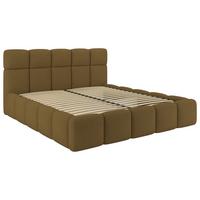 Tapecirani Krevet Cloudy - smeđa, Trend, drvni materijal/metal (160/200cm) - Modern Living