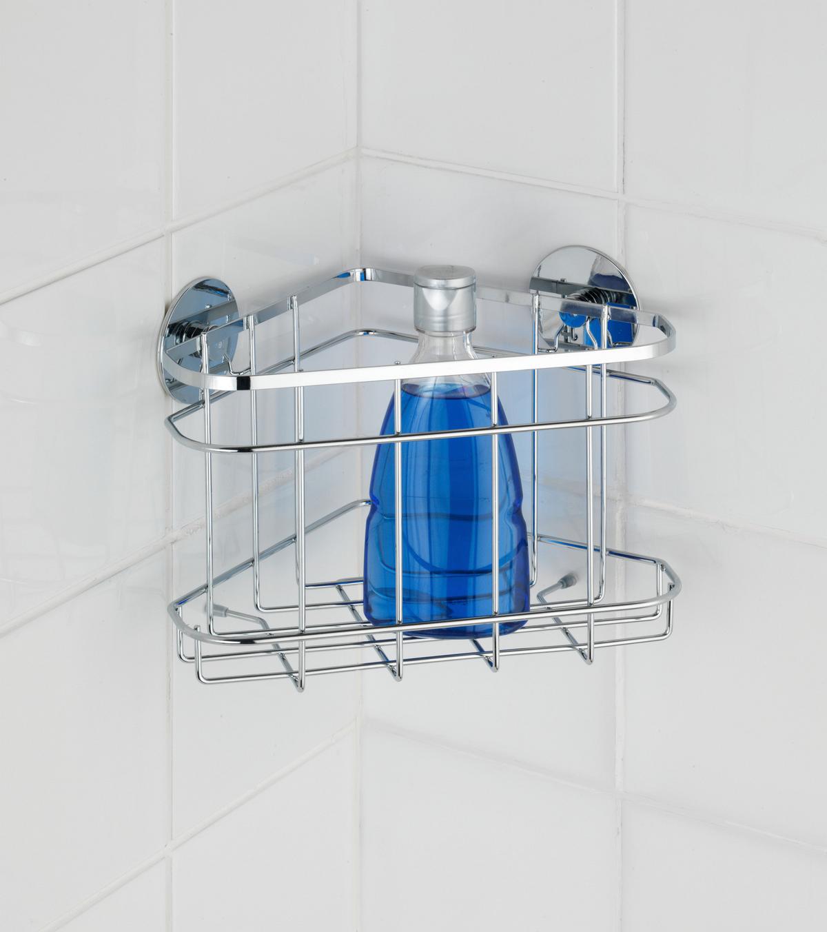 Duschregal aus Edelstahl - MODERN, Metall (22,5/17,5/15,5cm) - Mömax
