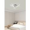 LED-TAKLAMPA KRISTINA - kromfärg/silver, Modern, metall/plast (56/56/11cm) - Mömax