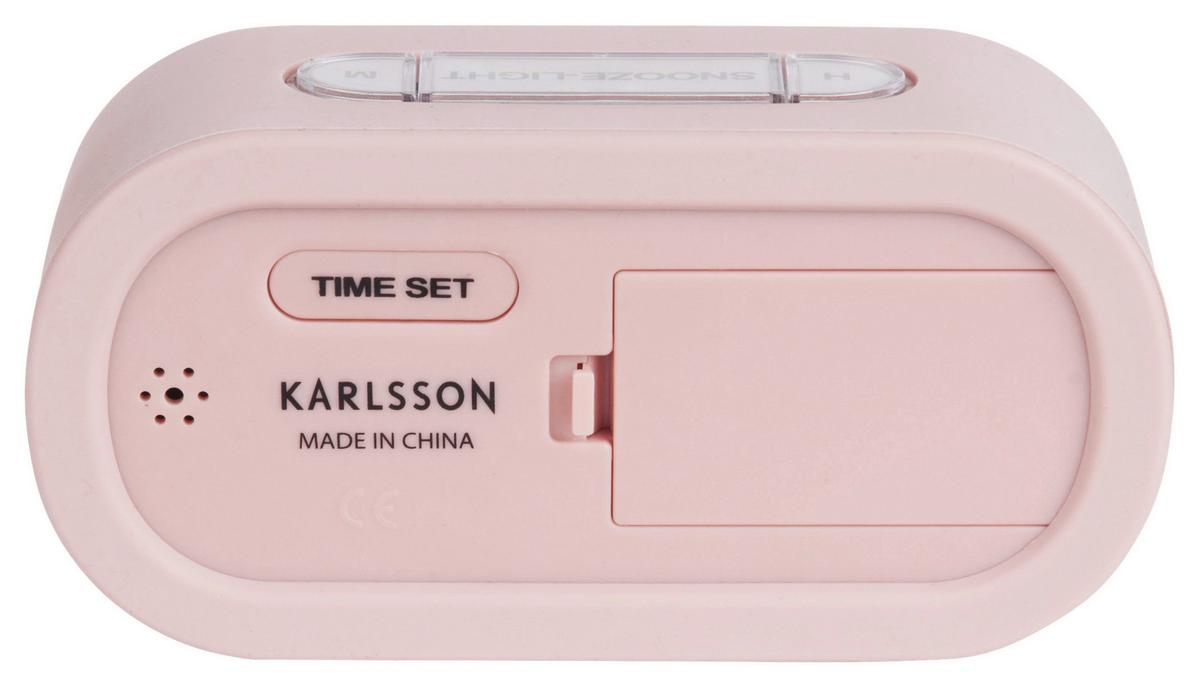 BUDZIK KA5753PI - jaskrawy róż, Basics, tworzywo sztuczne (14/7/5cm) - Karlsson
