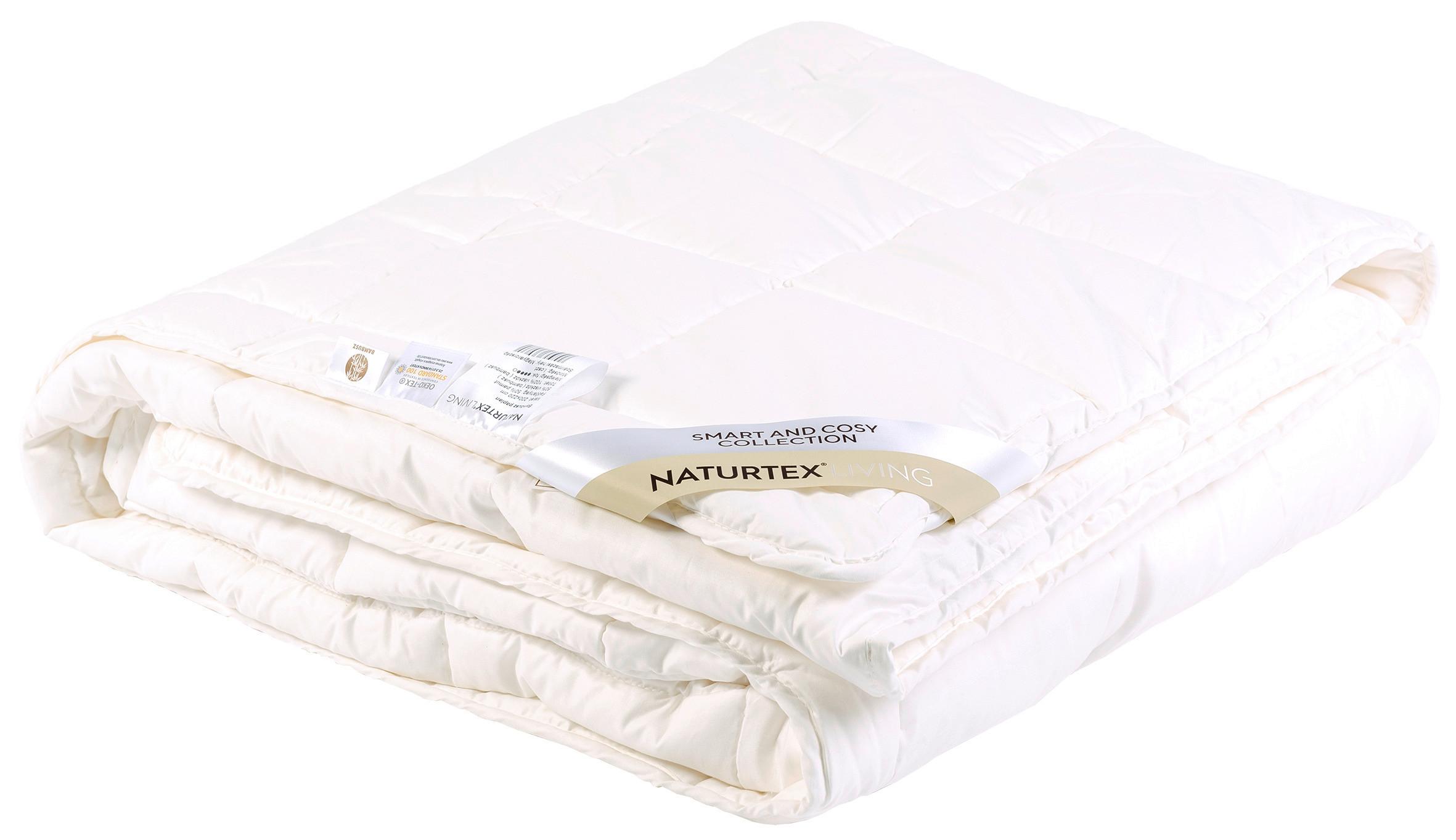 Bambuszos Paplan 200/220cm - fehér, textil (200/220cm) - Naturtex