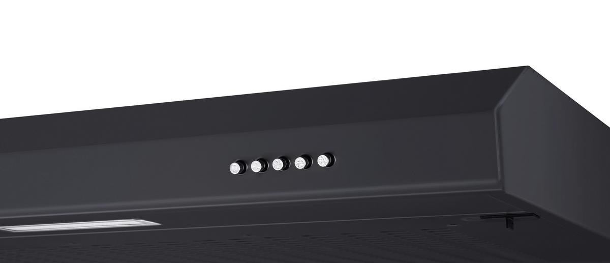 Dunstabzugshaube CH600SC-19 Schwarz - Schwarz, Trend, Metall (60/8/46,5cm) - Respekta