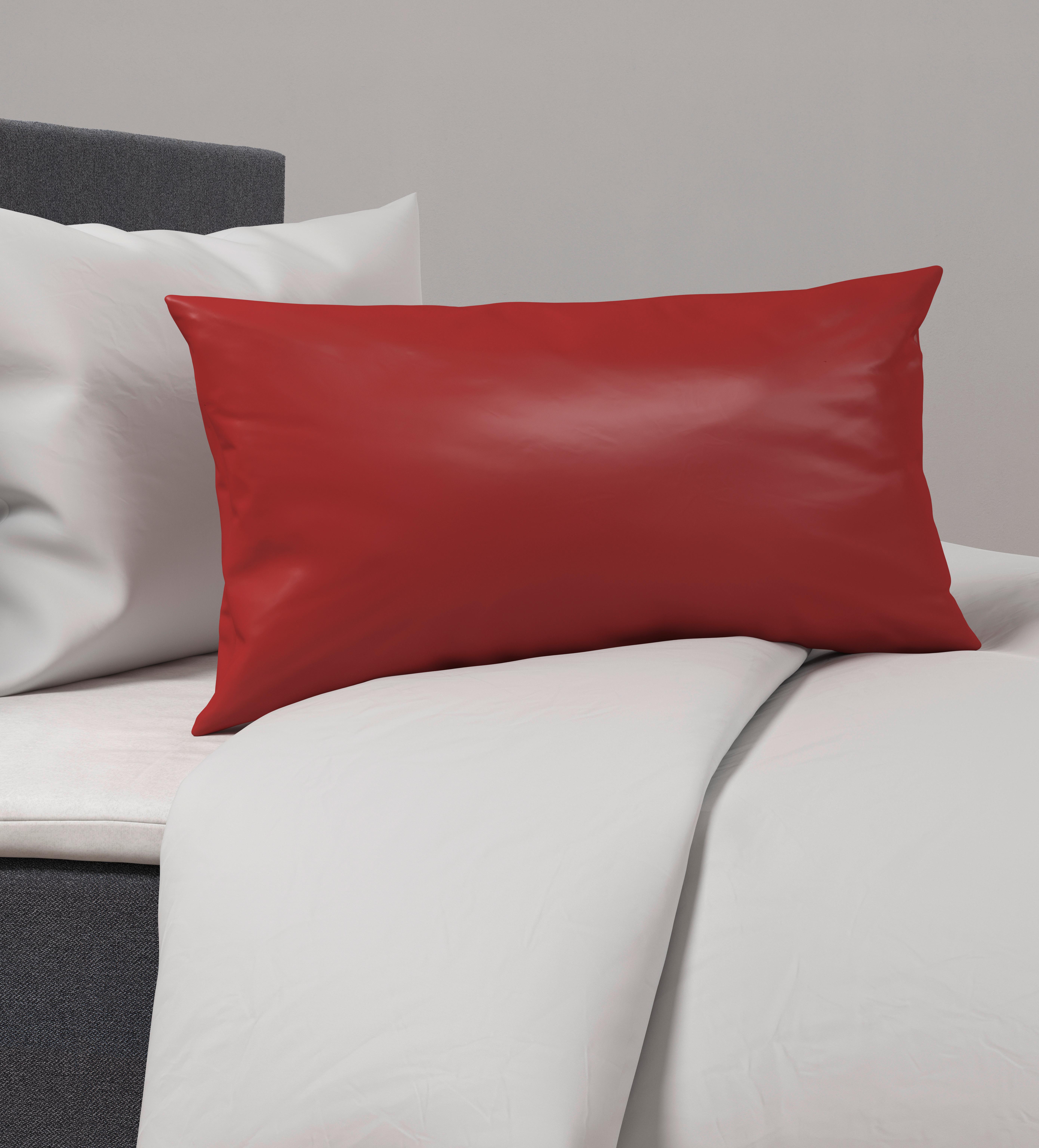 Kissenhülle Alex Uni in Terra Cotta ca. 40x80cm - Terra cotta, MODERN, Textil (40/80cm) - Premium Living