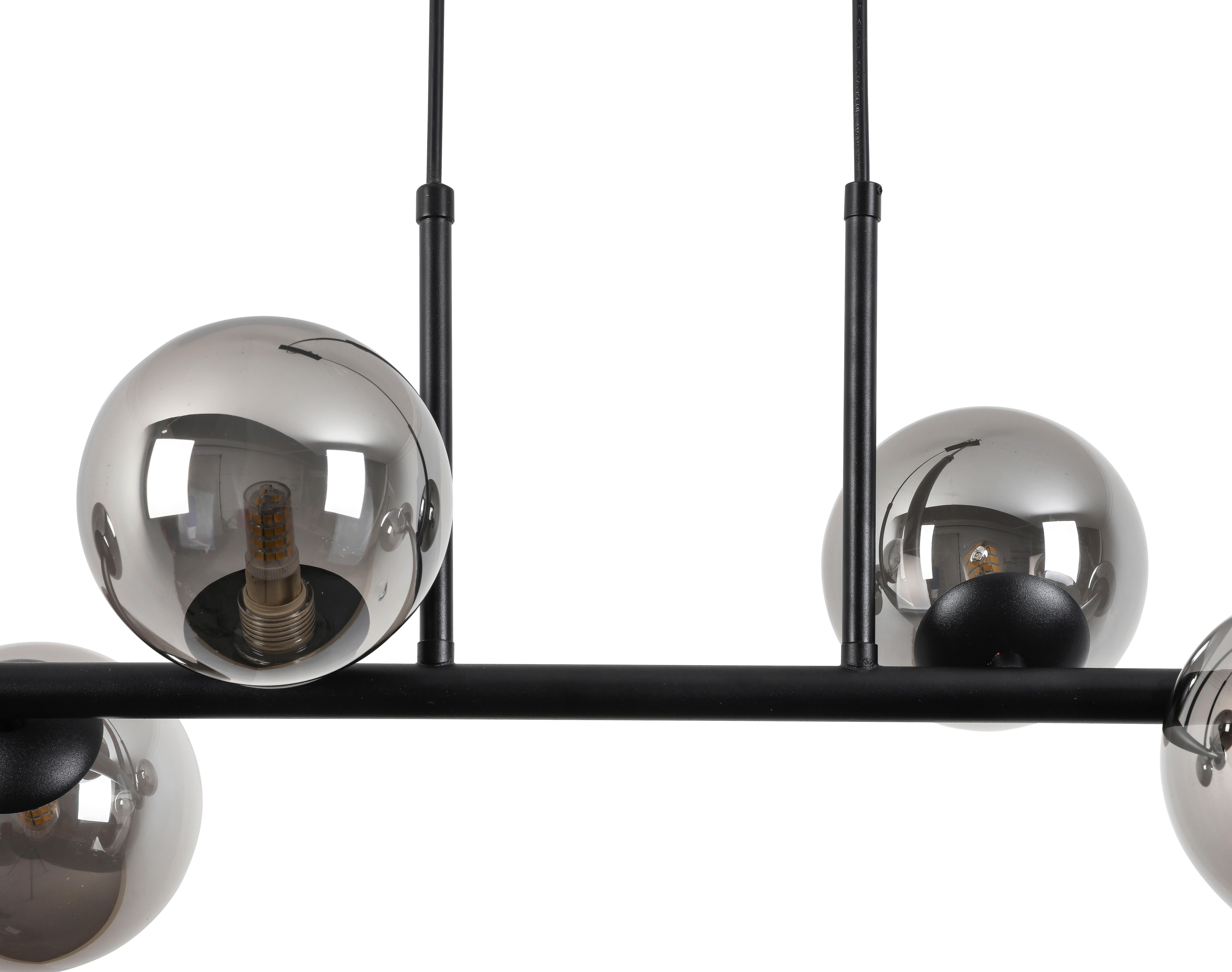 HÄNGLAMPA LISIB - kromfärg/svart, Modern, metall/glas (85cm) - Mömax