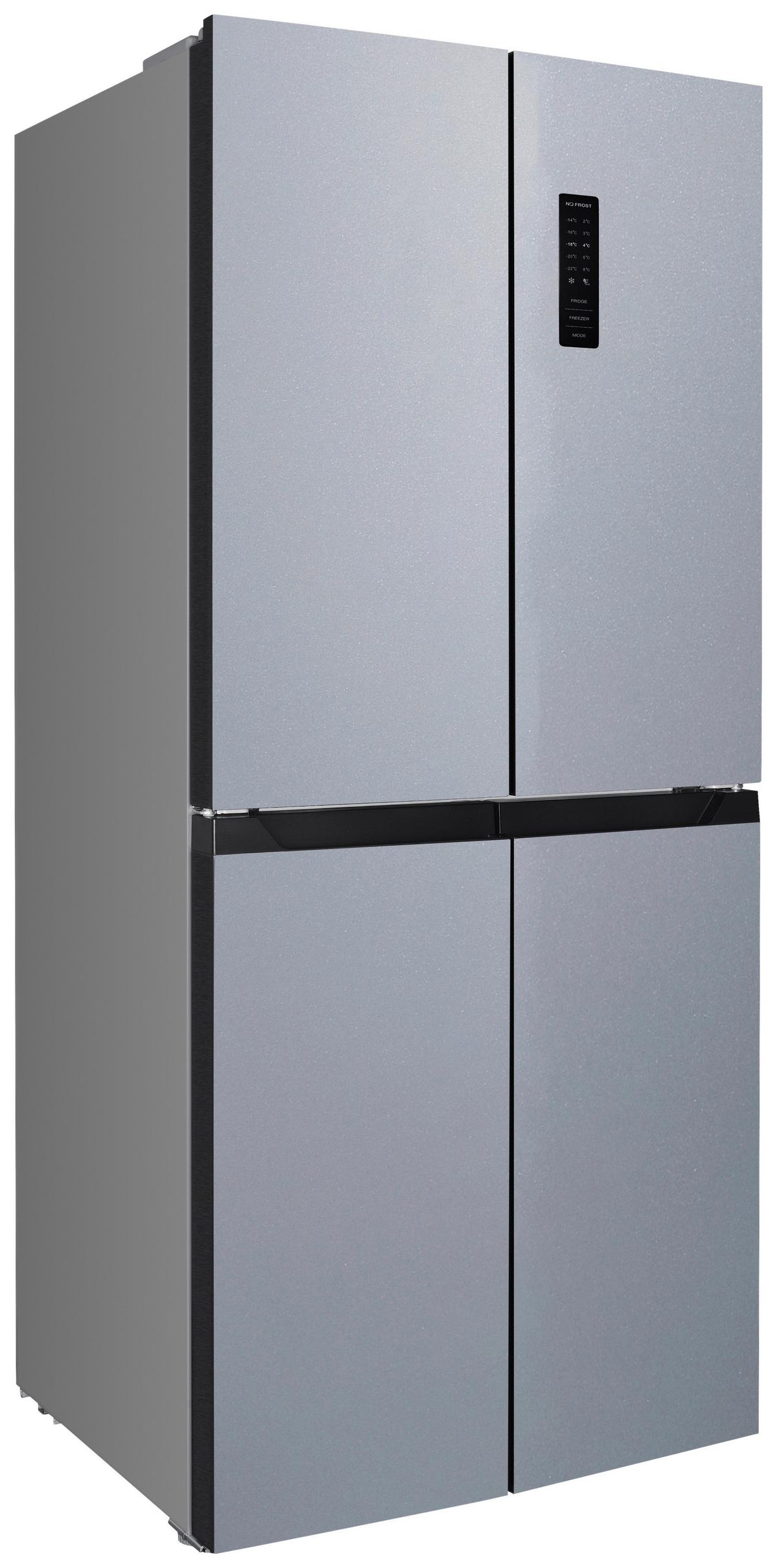 Kühl-Gefrier-Kombination W-CD 362 NFD E IX Silberfarben - Silberfarben, KONVENTIONELL, Kunststoff/Metall (79/180/62cm) - Wolkenstein