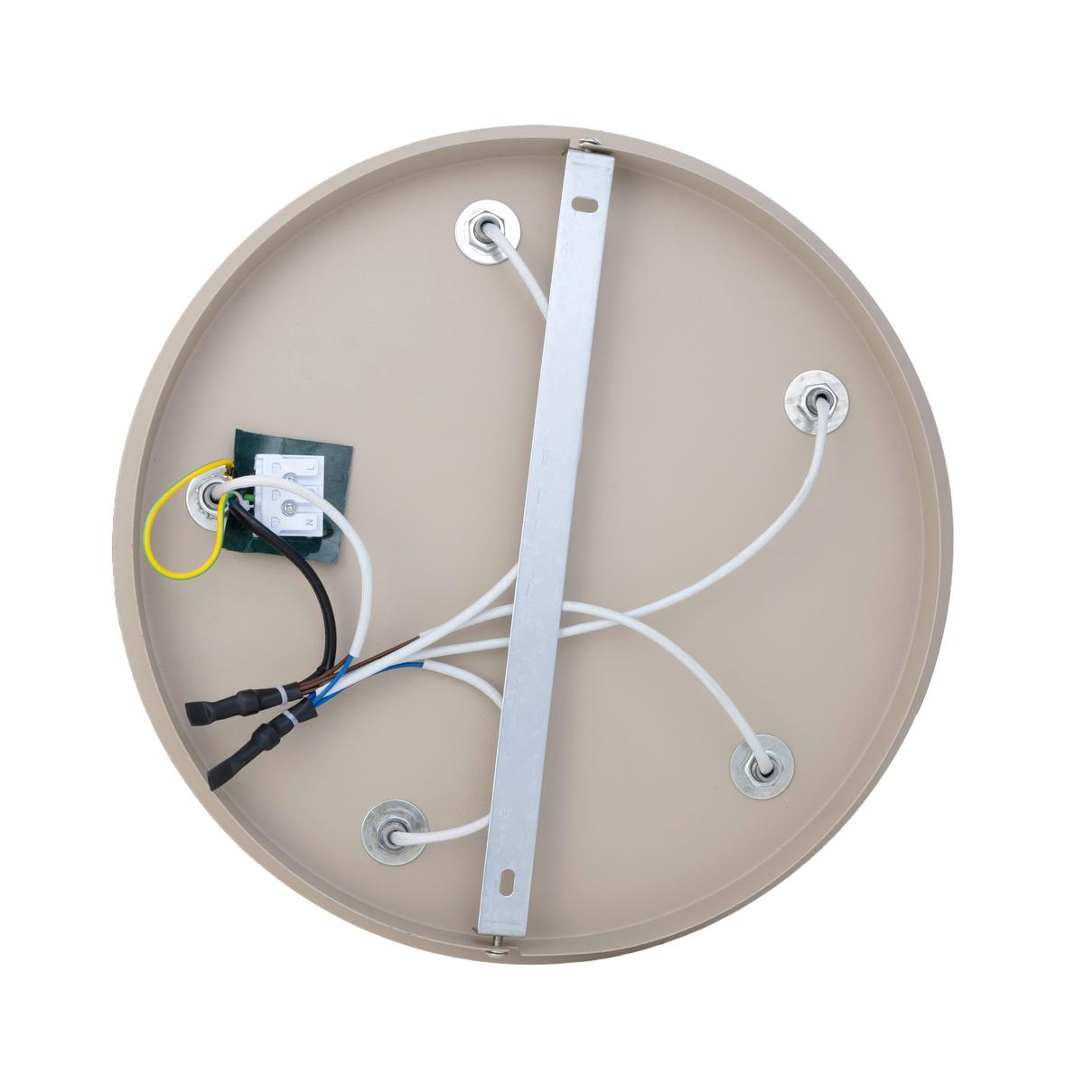 LAMPA WISZĄCA KINGA - biały/kolor piaskowy, Trend, metal/szkło (34/50cm) - Novel