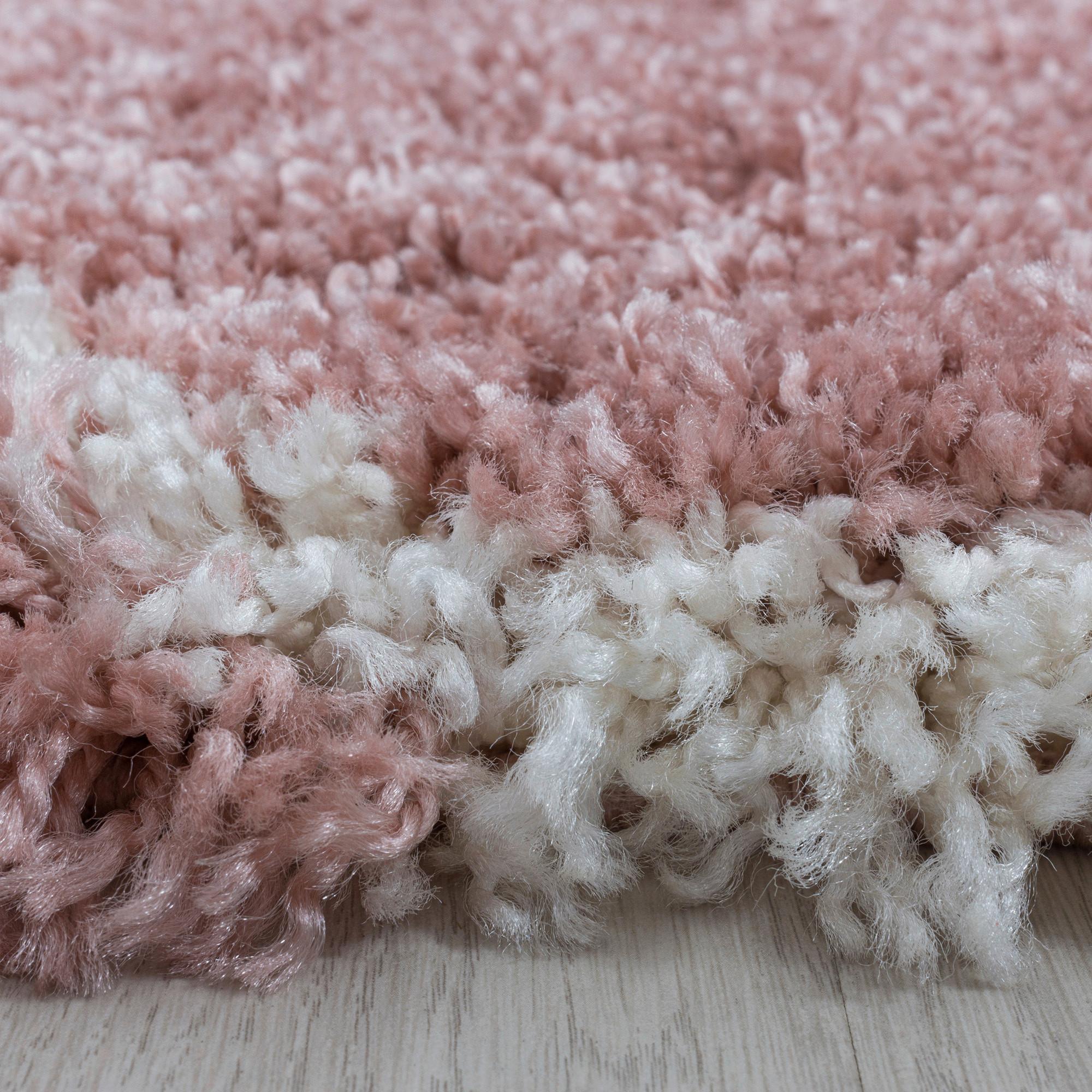 Webteppich Salsa Rosa Ø ca. 200cm - Rosa, Design, Textil (200cm)