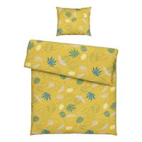 linge de lit KARIN - Blau/Gelb, Konventionell, Textil (160/210cm) - Premium Living